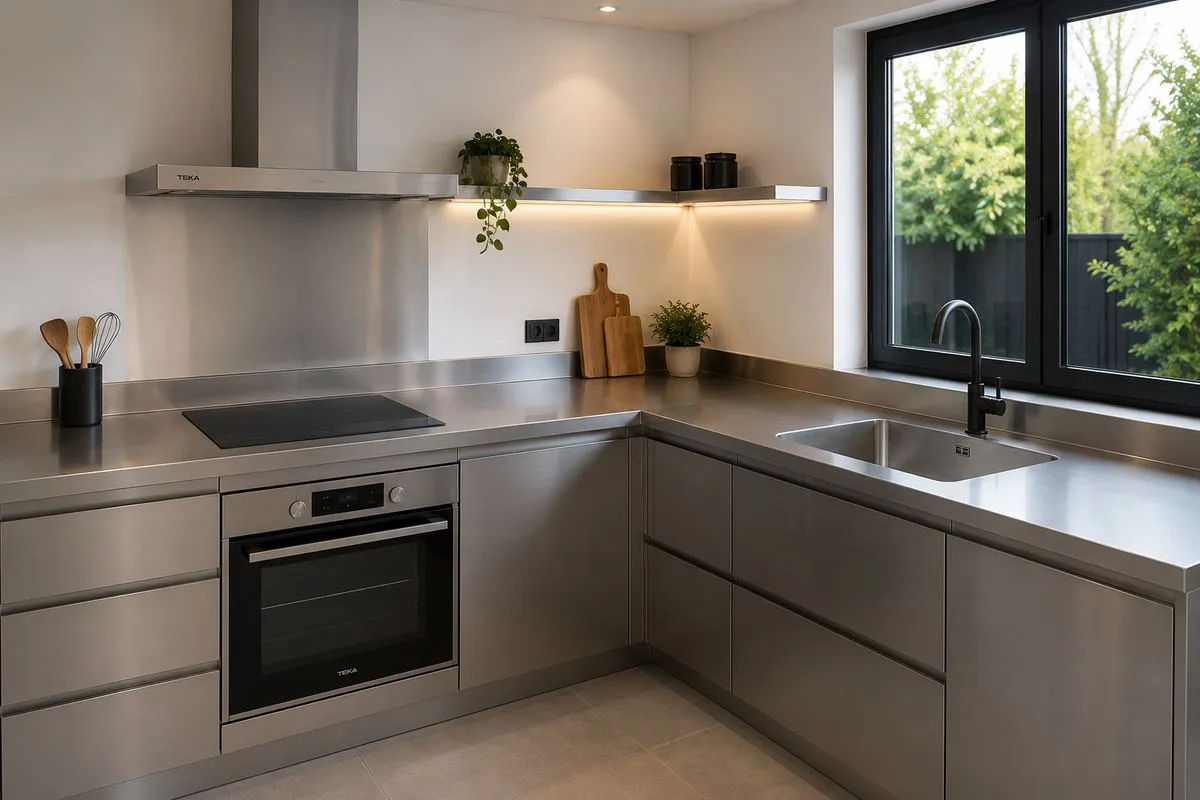 Encimeras y muebles de acero inoxidable en Murcia para cocinas